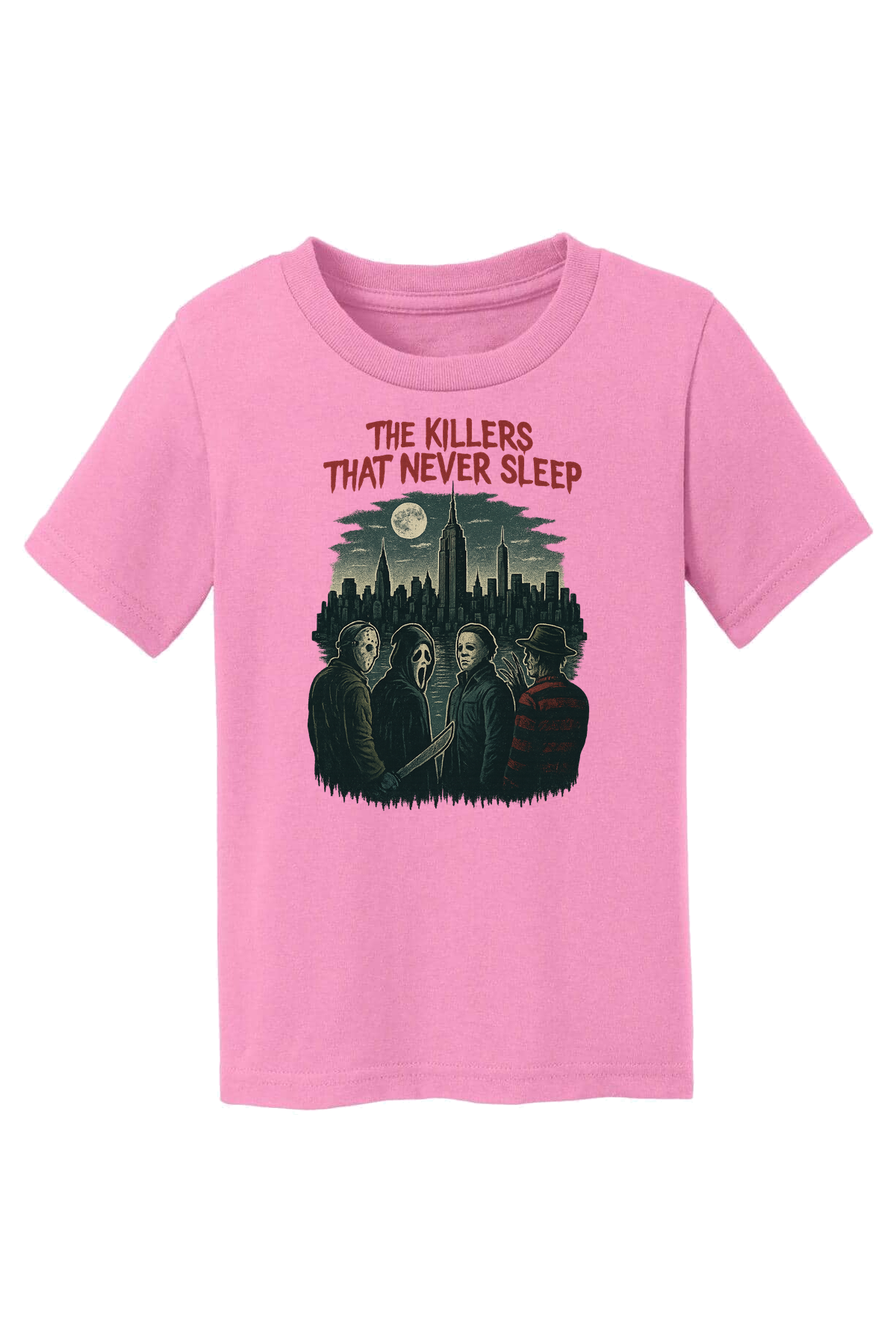 Killer That Never Sleeps Sketch T-Shirt - pink