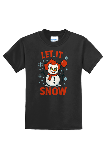Let It Snowman T-Shirt - black