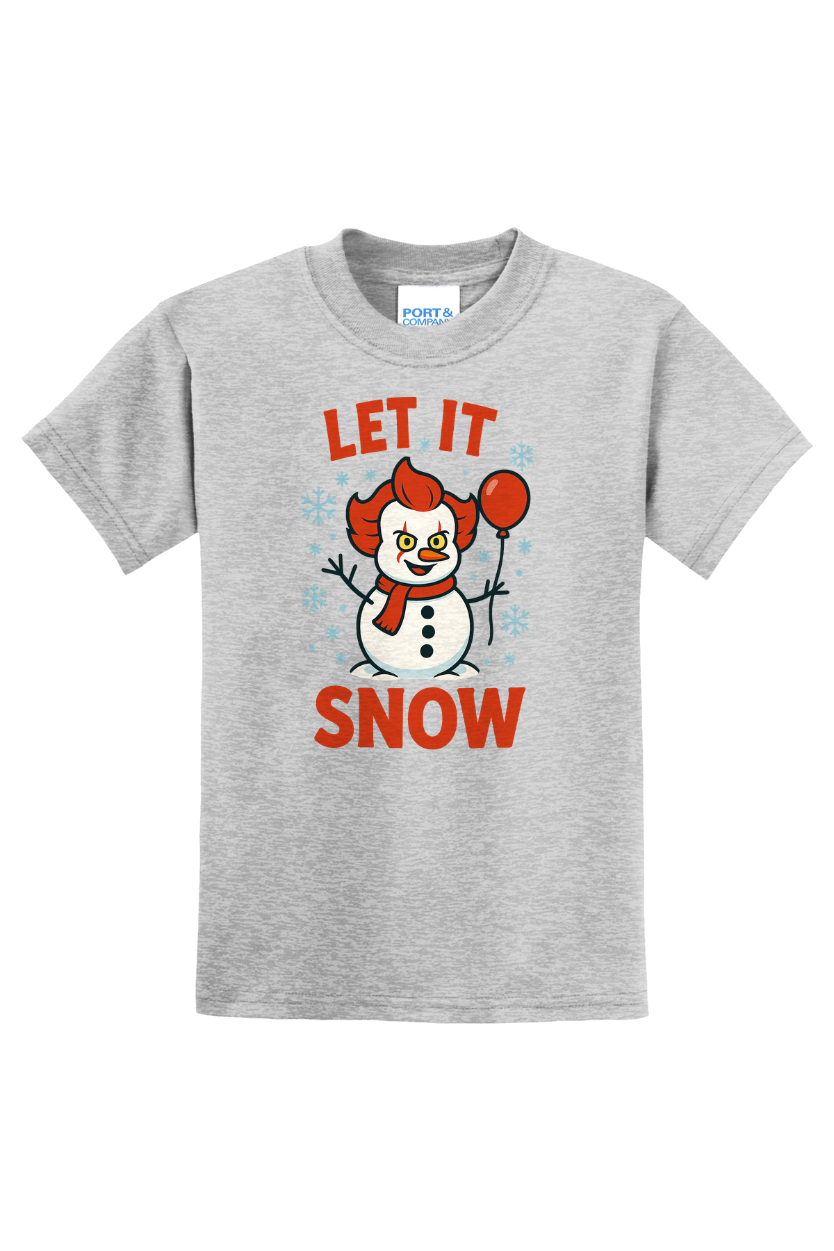Let It Snowman T-Shirt - gray