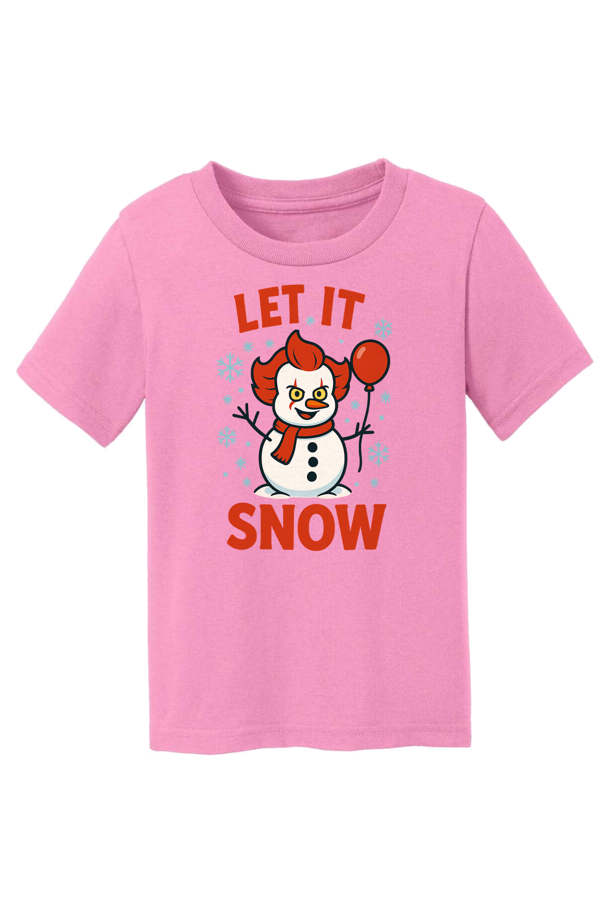 Let It Snowman T-Shirt - pink