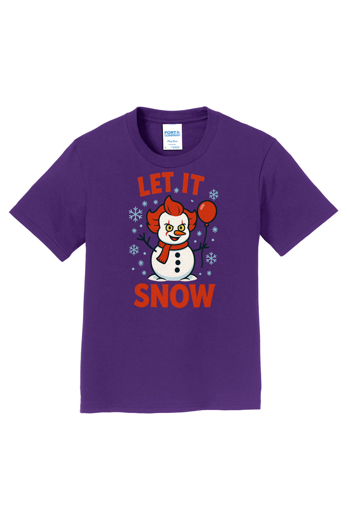 Let It Snowman T-Shirt - purple