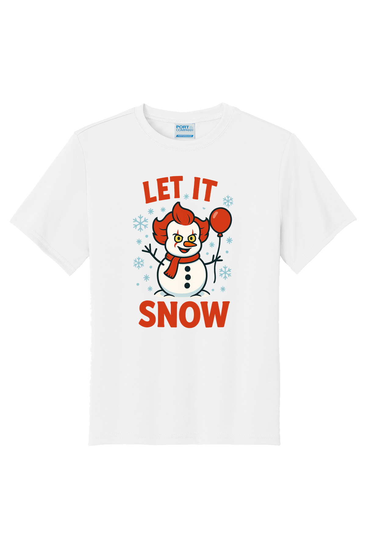 Let It Snowman T-Shirt - white