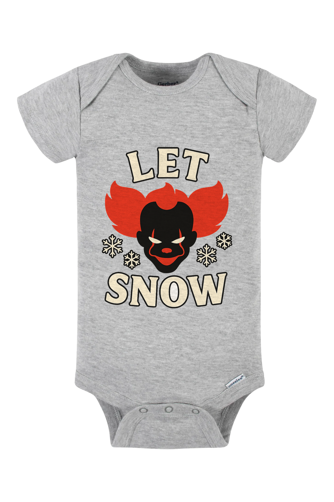 Let Penny Snow Onesie - light blue