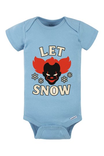 Let Penny Snow Onesie - light blue