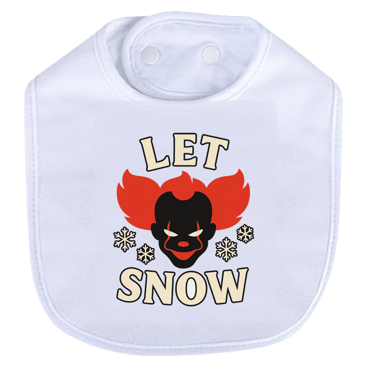 Let Penny Snow Bib - white