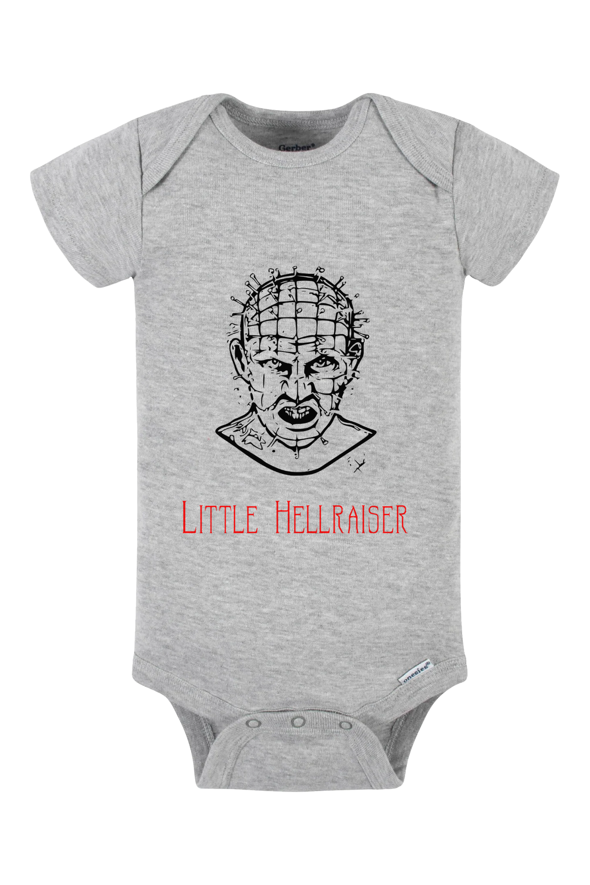 Little Hellraiser Onesie - gray