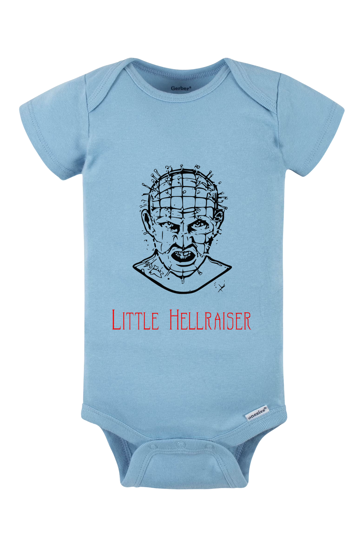 Little Hellraiser Onesie - light blue