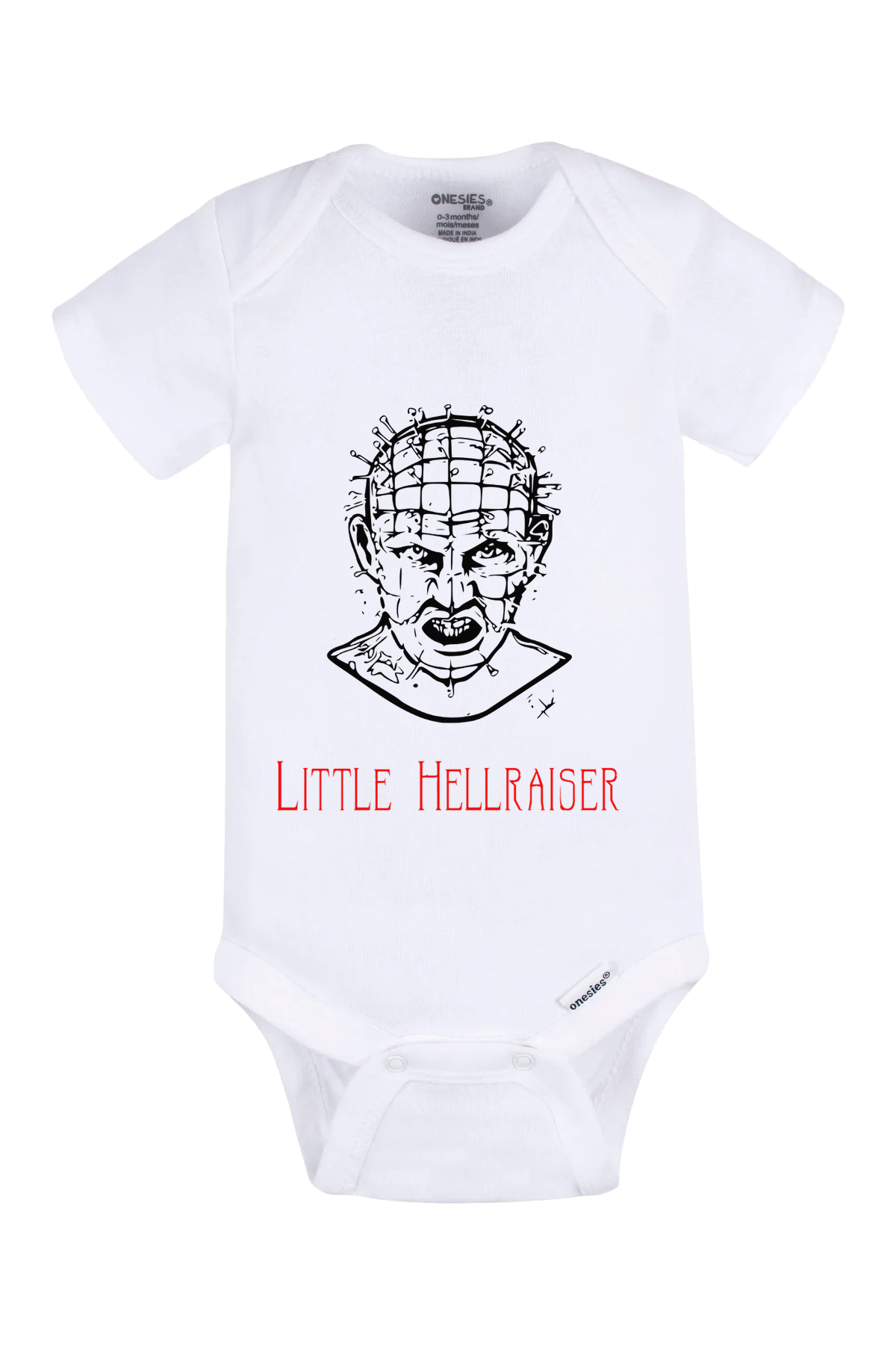 Little Hellraiser Onesie - white