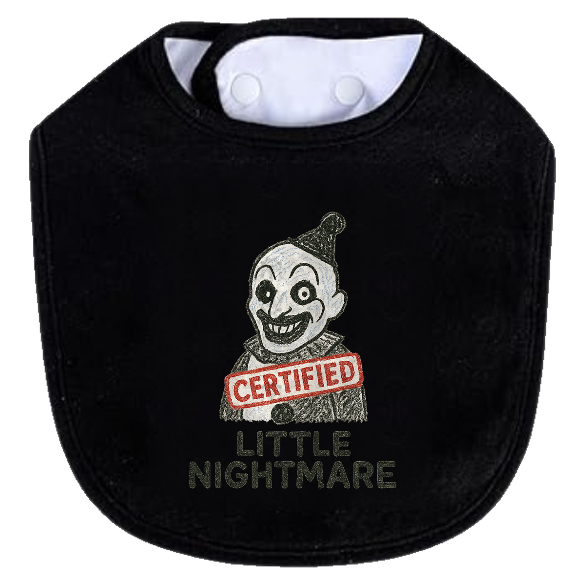 Little Nightmare Bib - black