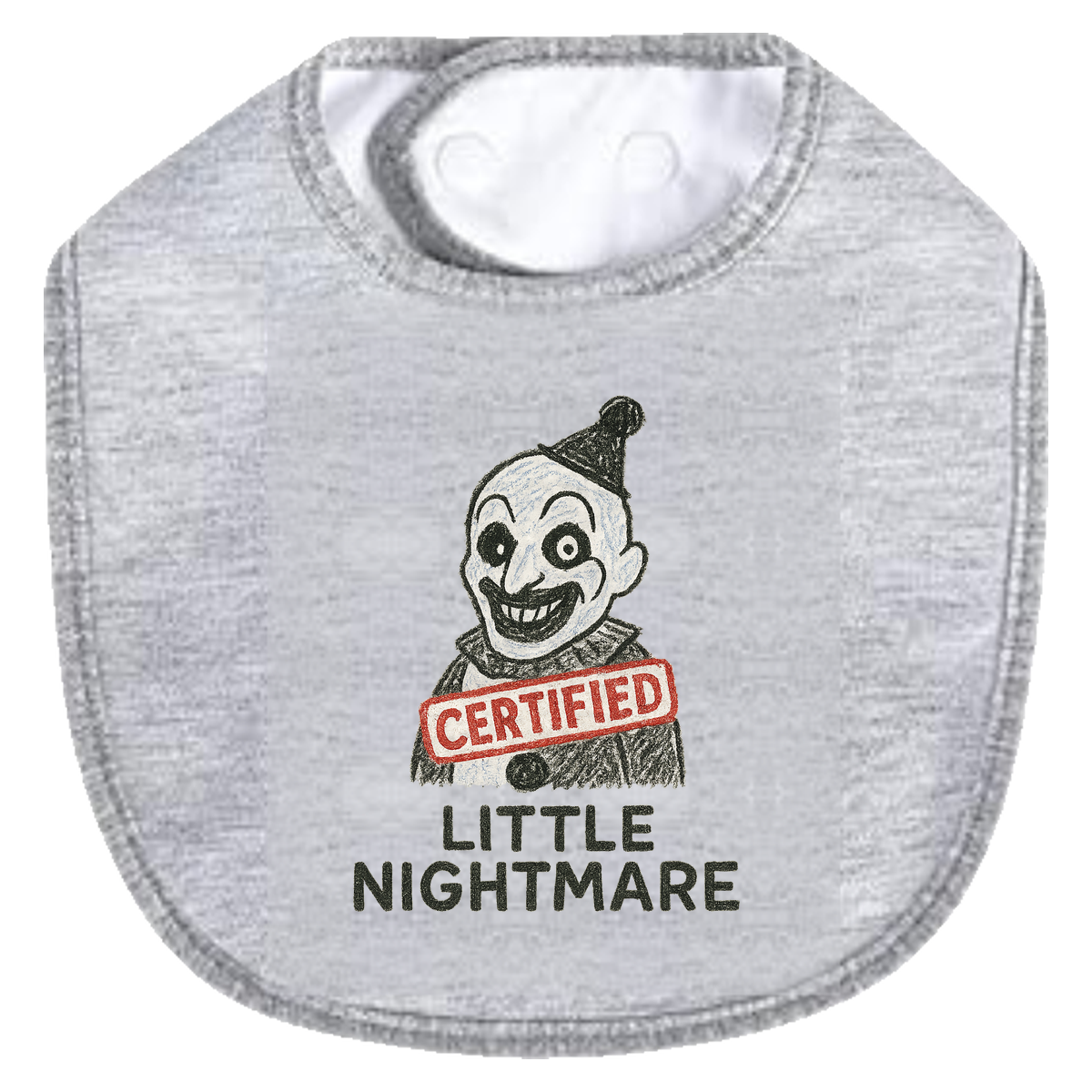 Little Nightmare Bib - gray