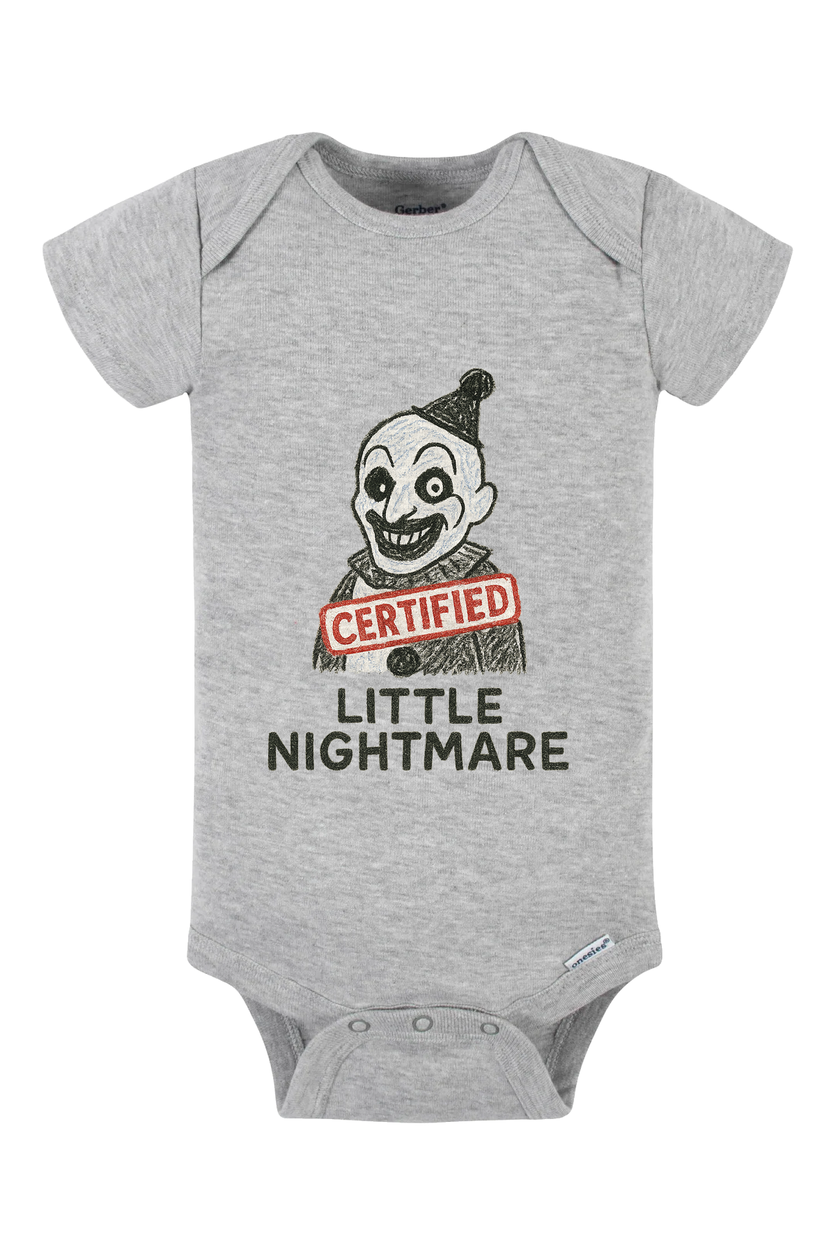 Little Nightmare Onesie - gray