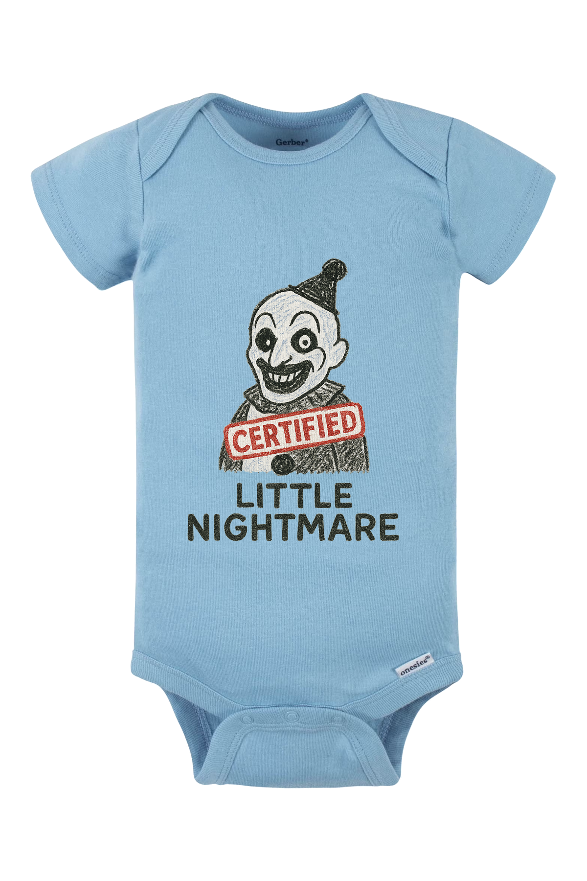 Little Nightmare Onesie - light blue