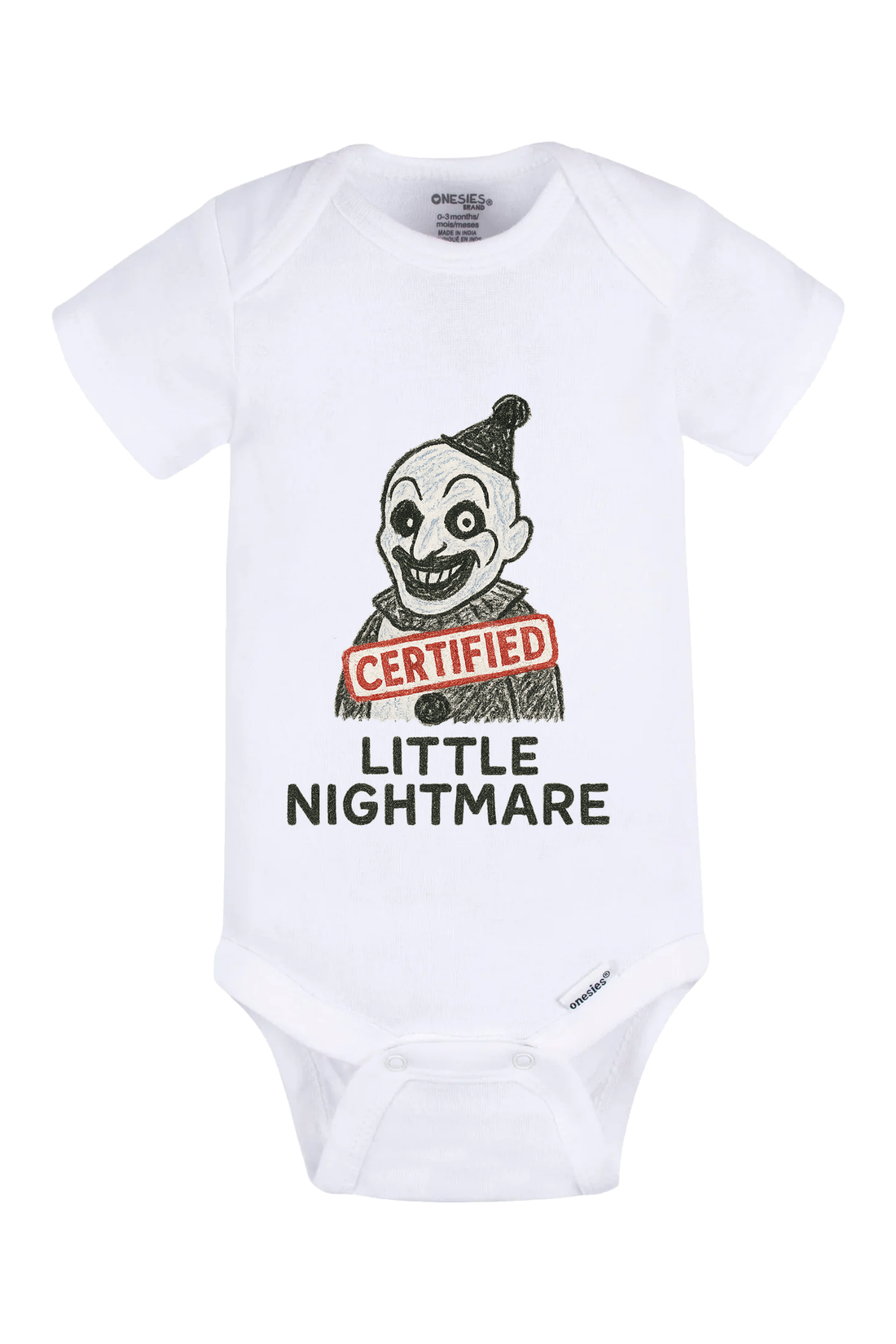 Little Nightmare Onesie - black
