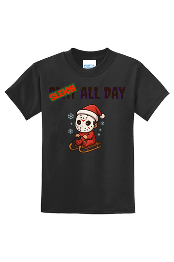 Little Sleigh All Day T-Shirt - black