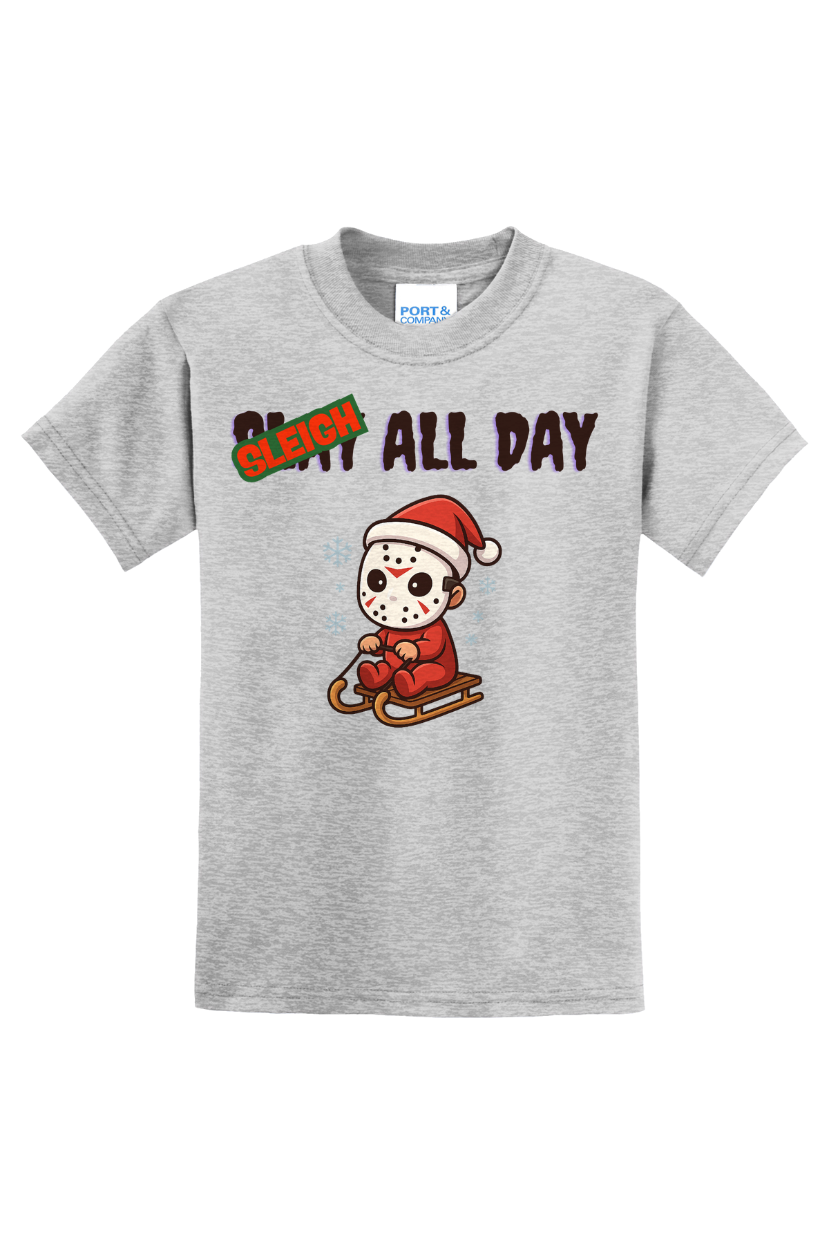 Little Sleigh All Day T-Shirt - gray