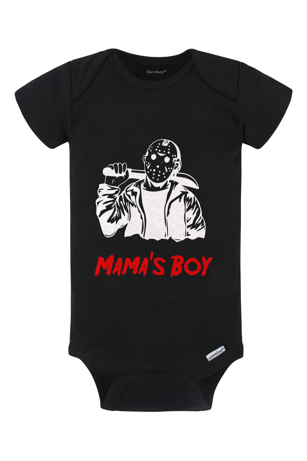 Mama’s Boy Onesie - black
