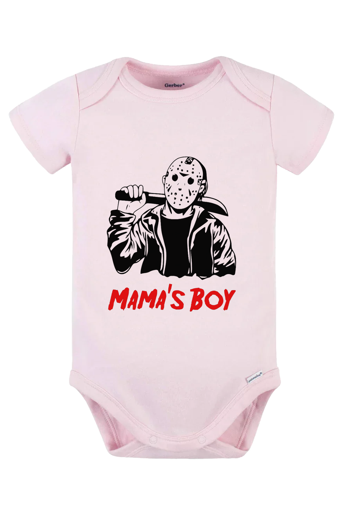 Mama’s Boy Onesie - pink