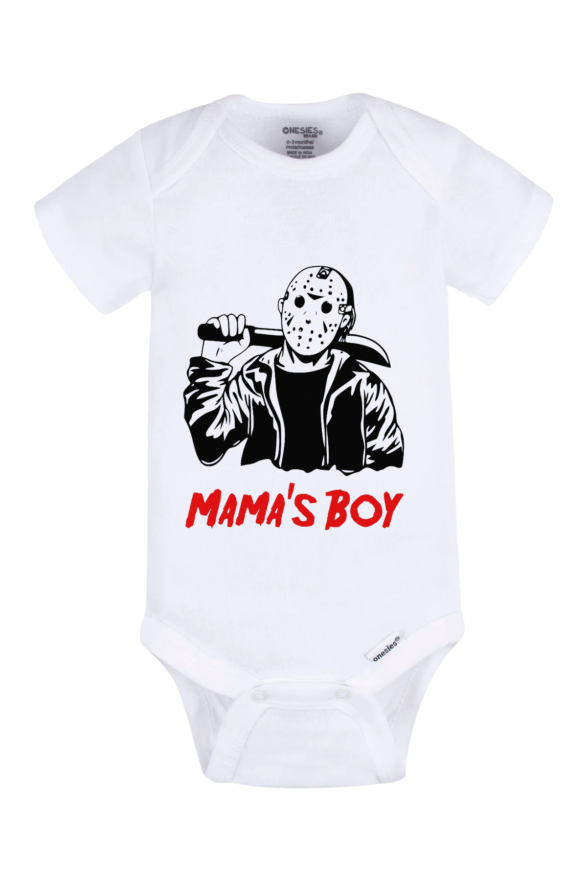Mama’s Boy Onesie - white