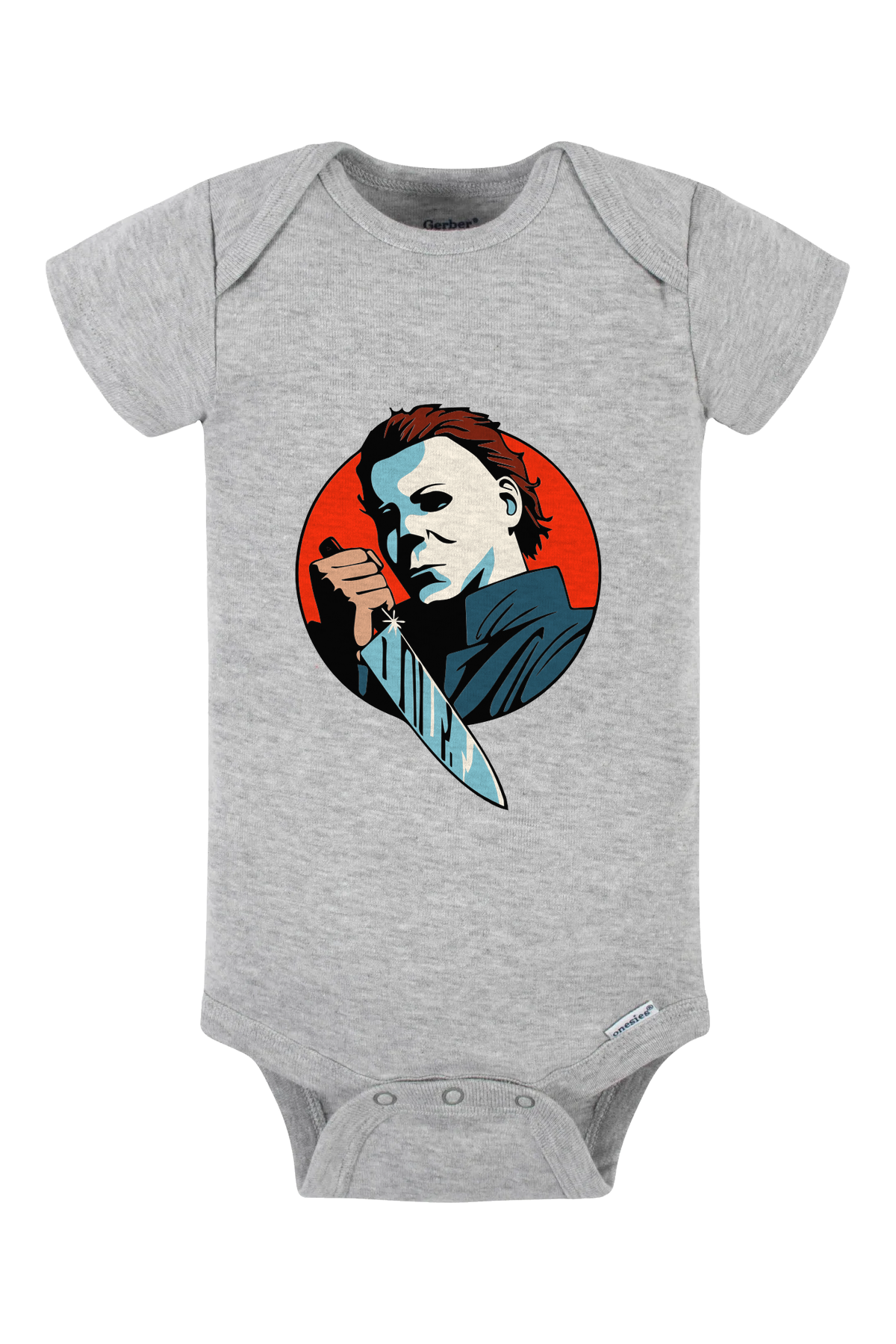 Michael Knife Onesie - gray