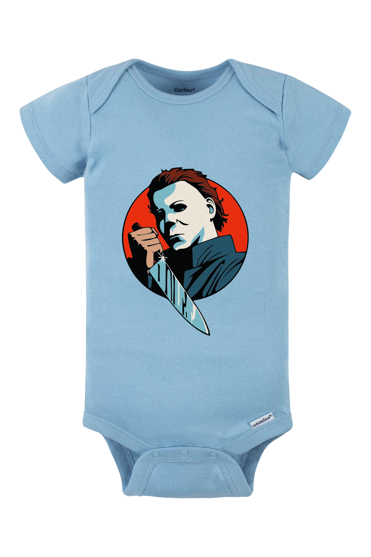 Michael Knife Onesie - light blue
