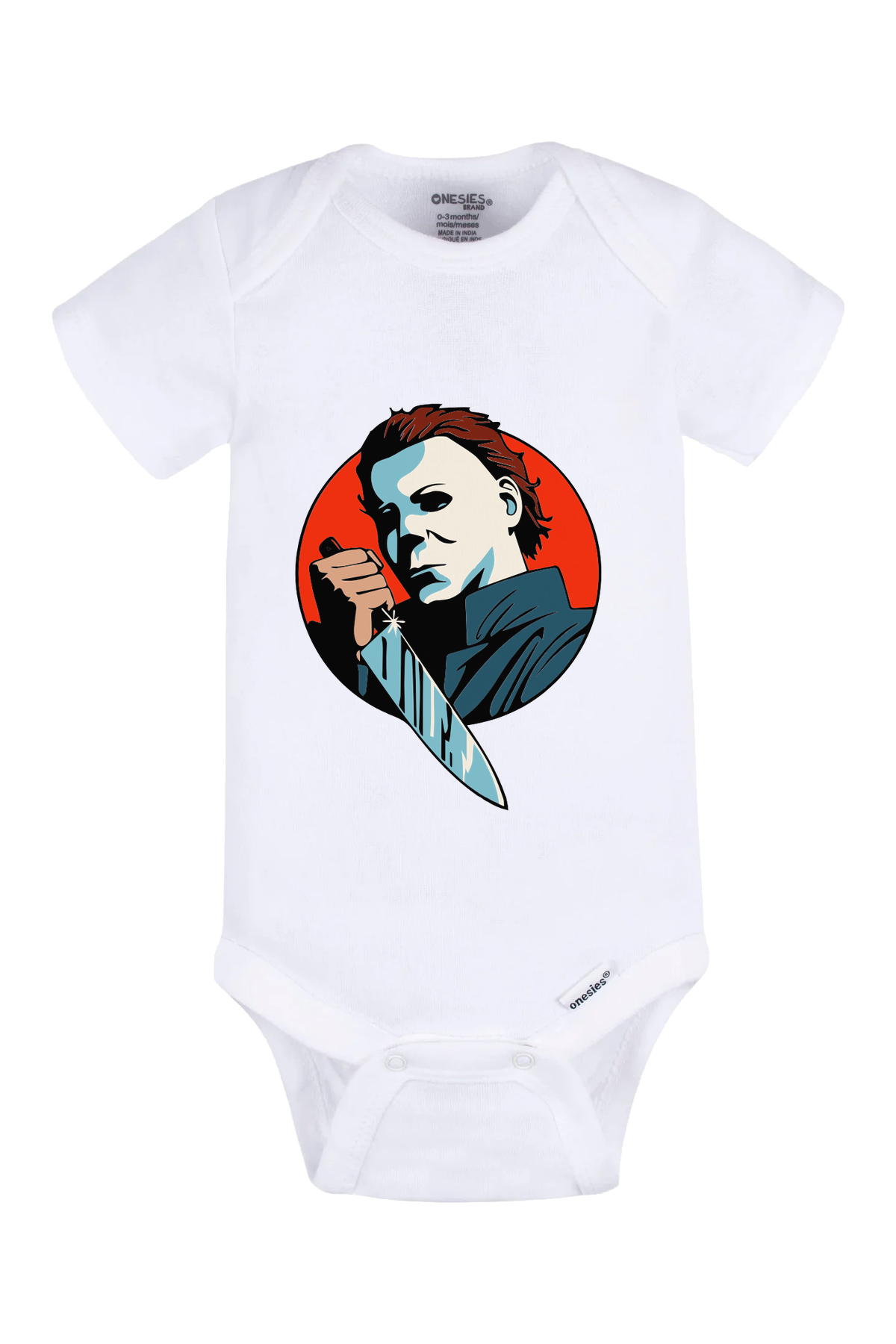 Michael Knife Onesie - white