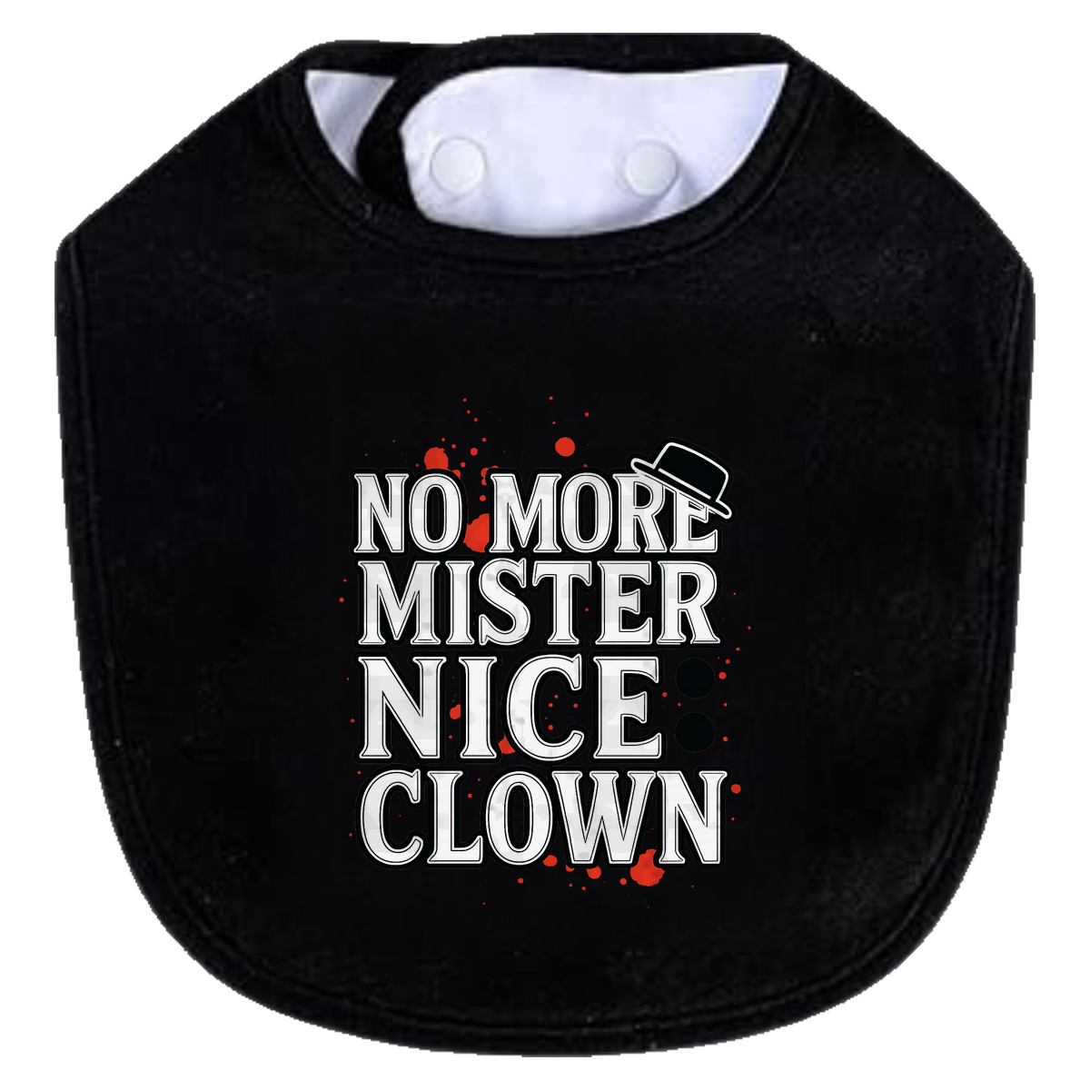 Mister Nice Clown Bib - black