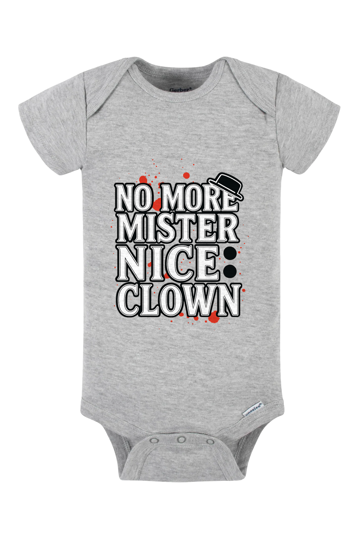 Mister Nice Clown Onesie - gray