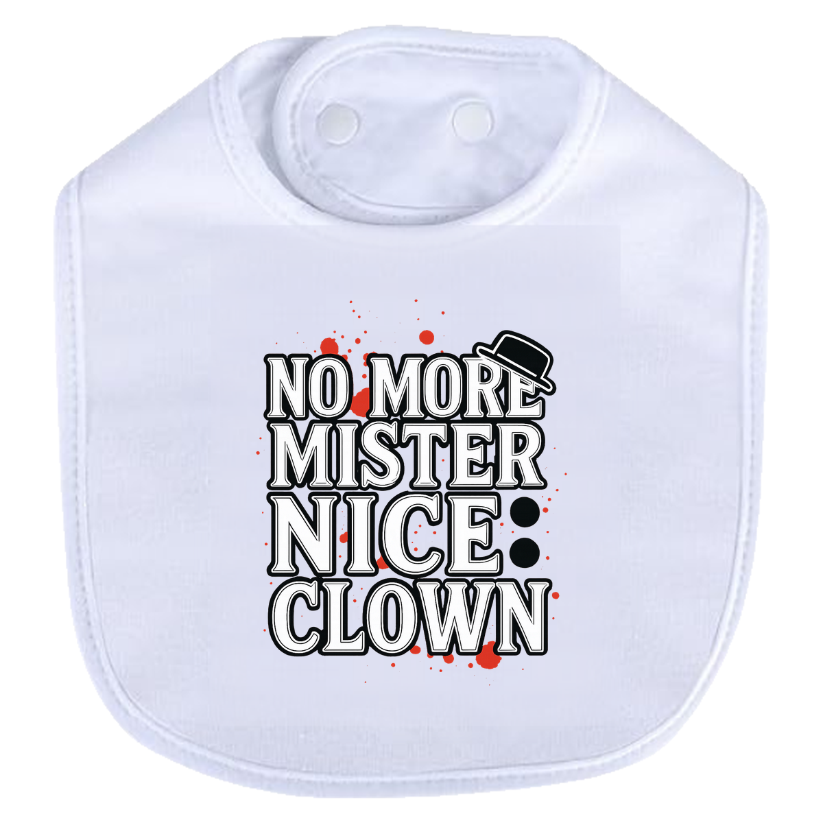 Mister Nice Clown Bib - white