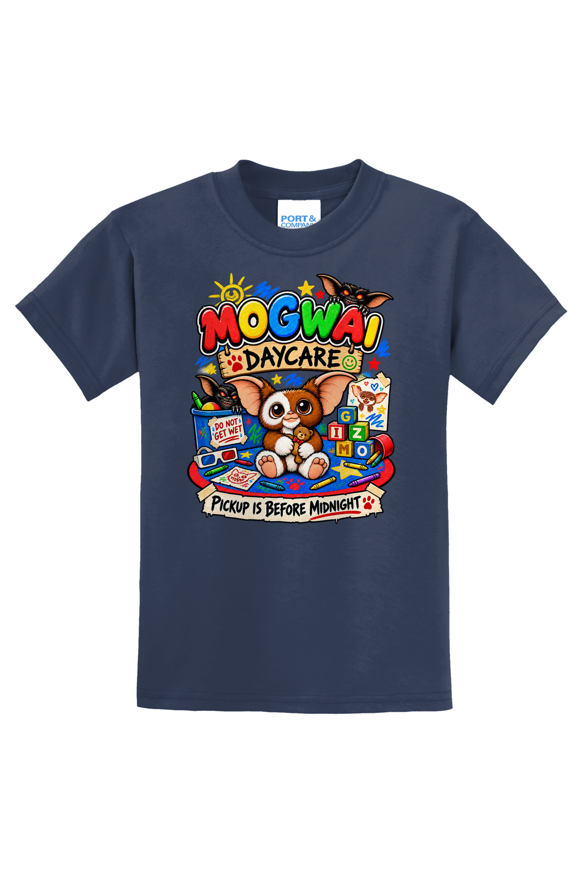 Mogwai Daycare T-Shirt - navy blue