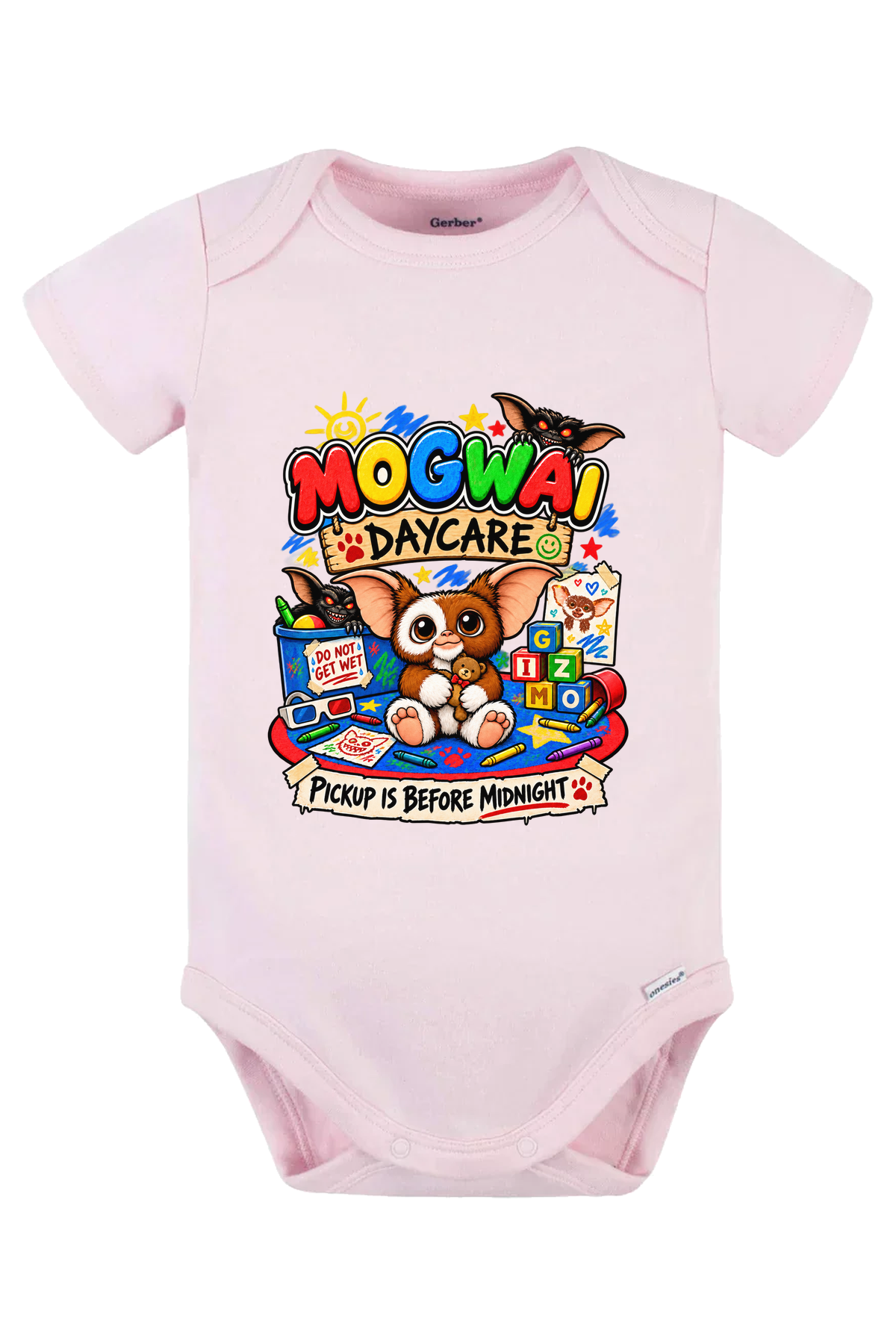 Mogwai Daycare Onesie - pink