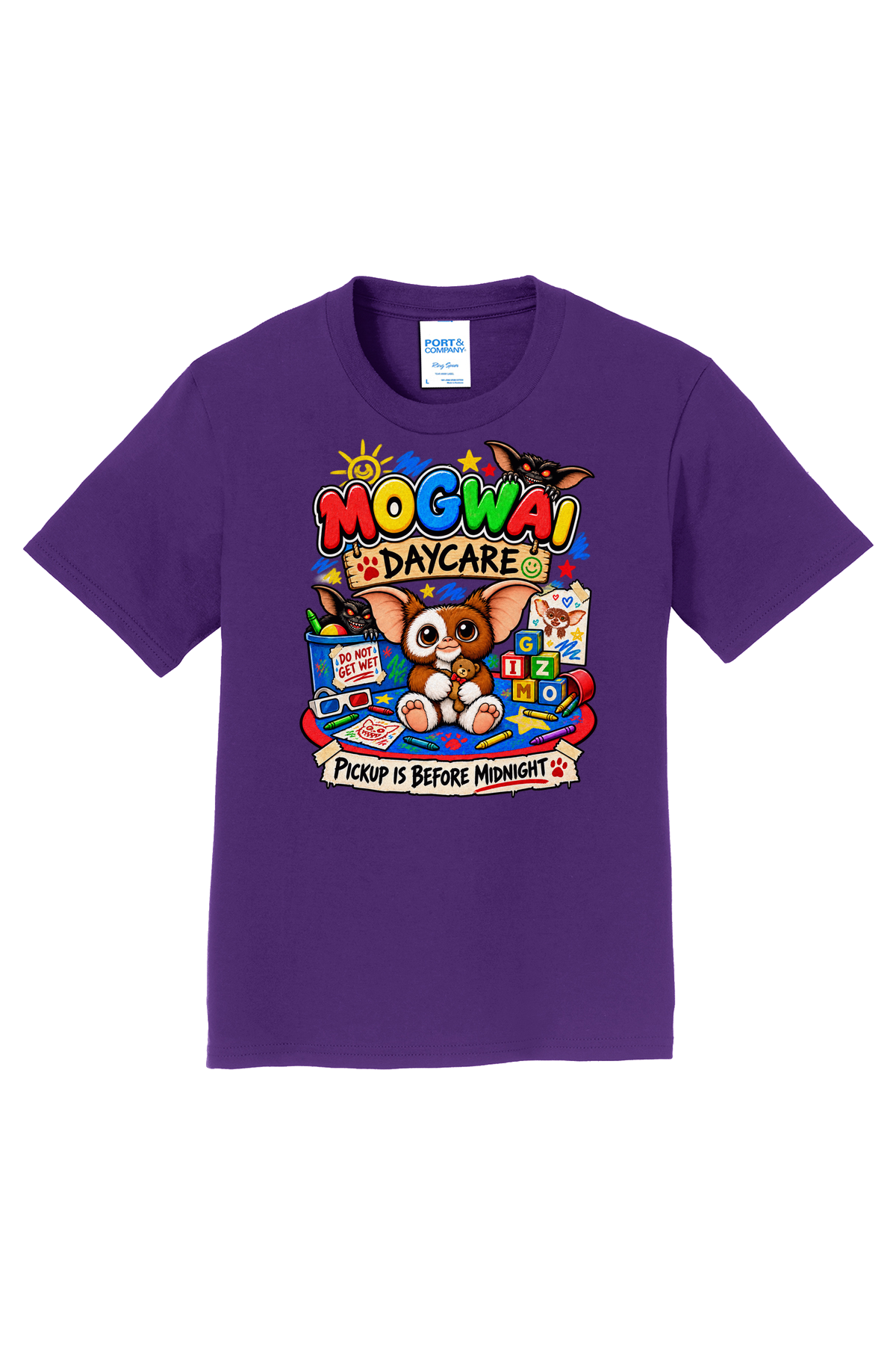 Mogwai Daycare T-Shirt - purple