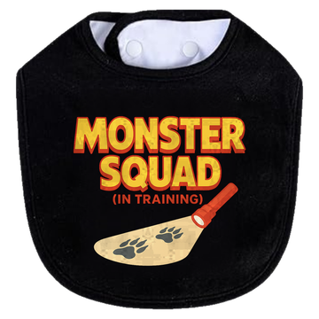 Monster Squad In Training Bib - black