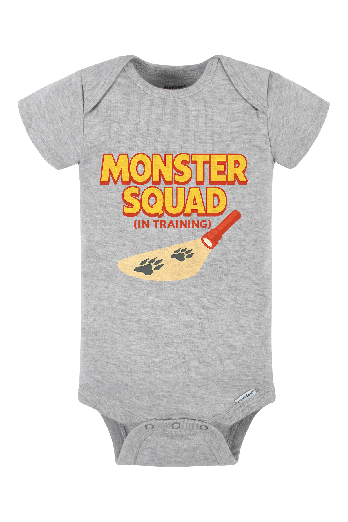 Monster Squad In Training Onesie - gray