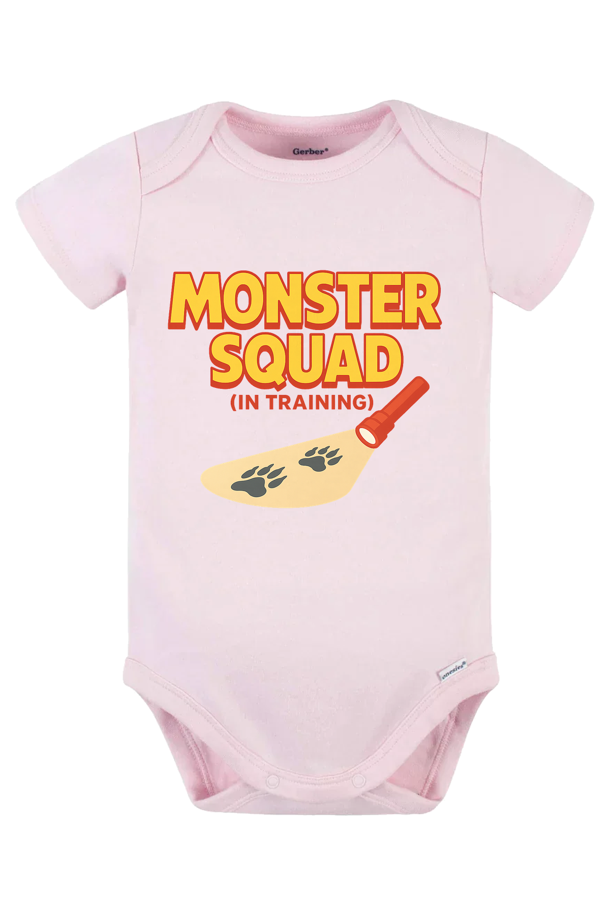 Monster Squad In Training Onesie - pink
