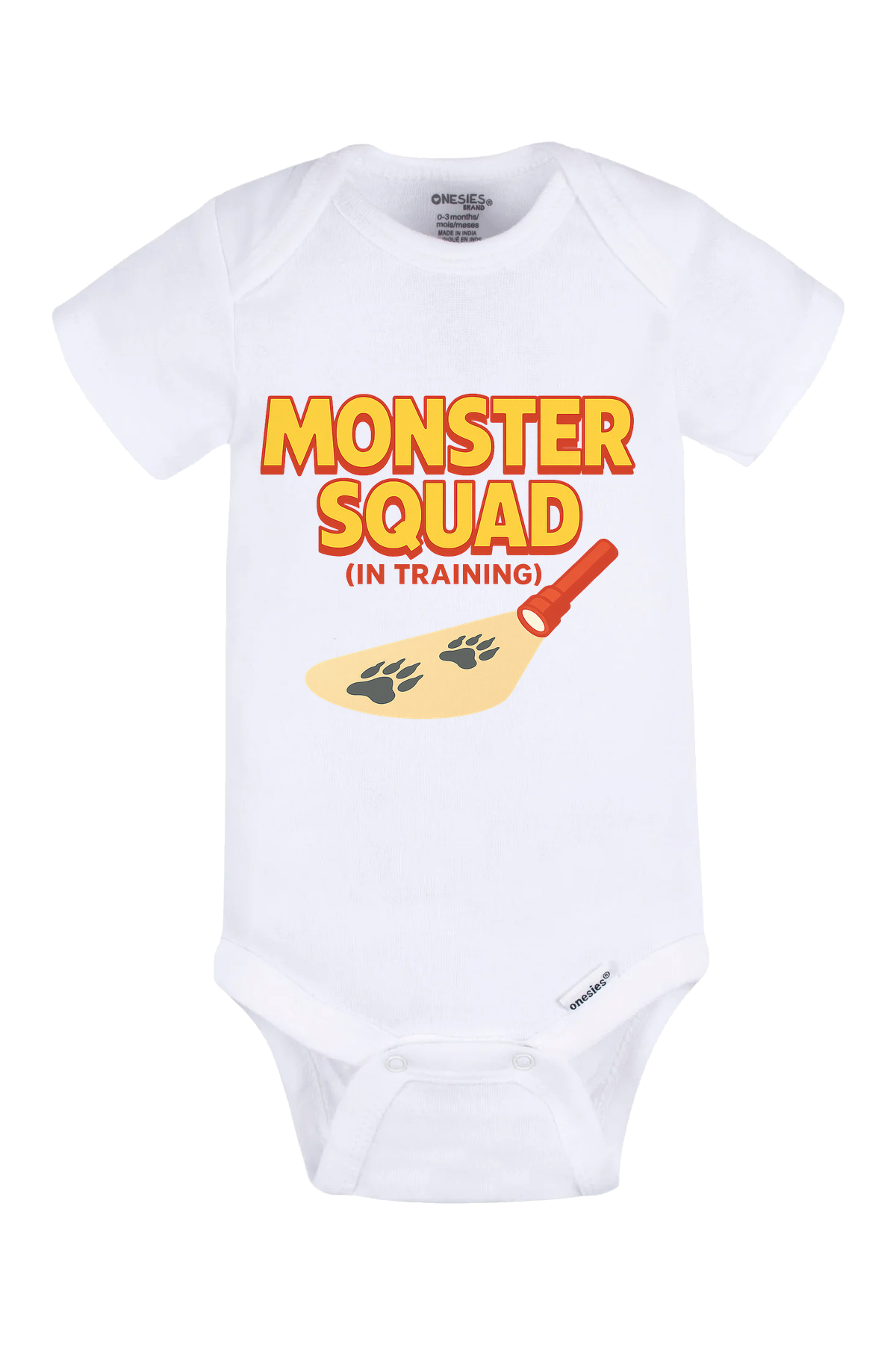 Monster Squad In Training Onesie - white