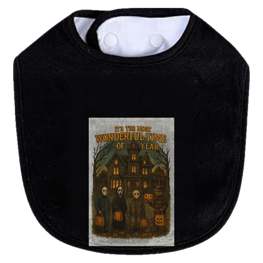 Most Wonderful Sketch Bib - black