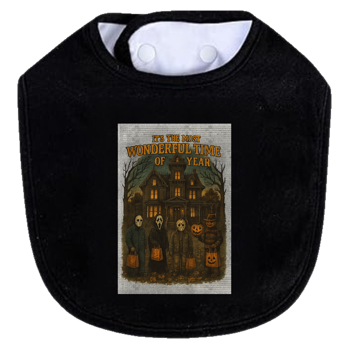 Most Wonderful Sketch Bib - black