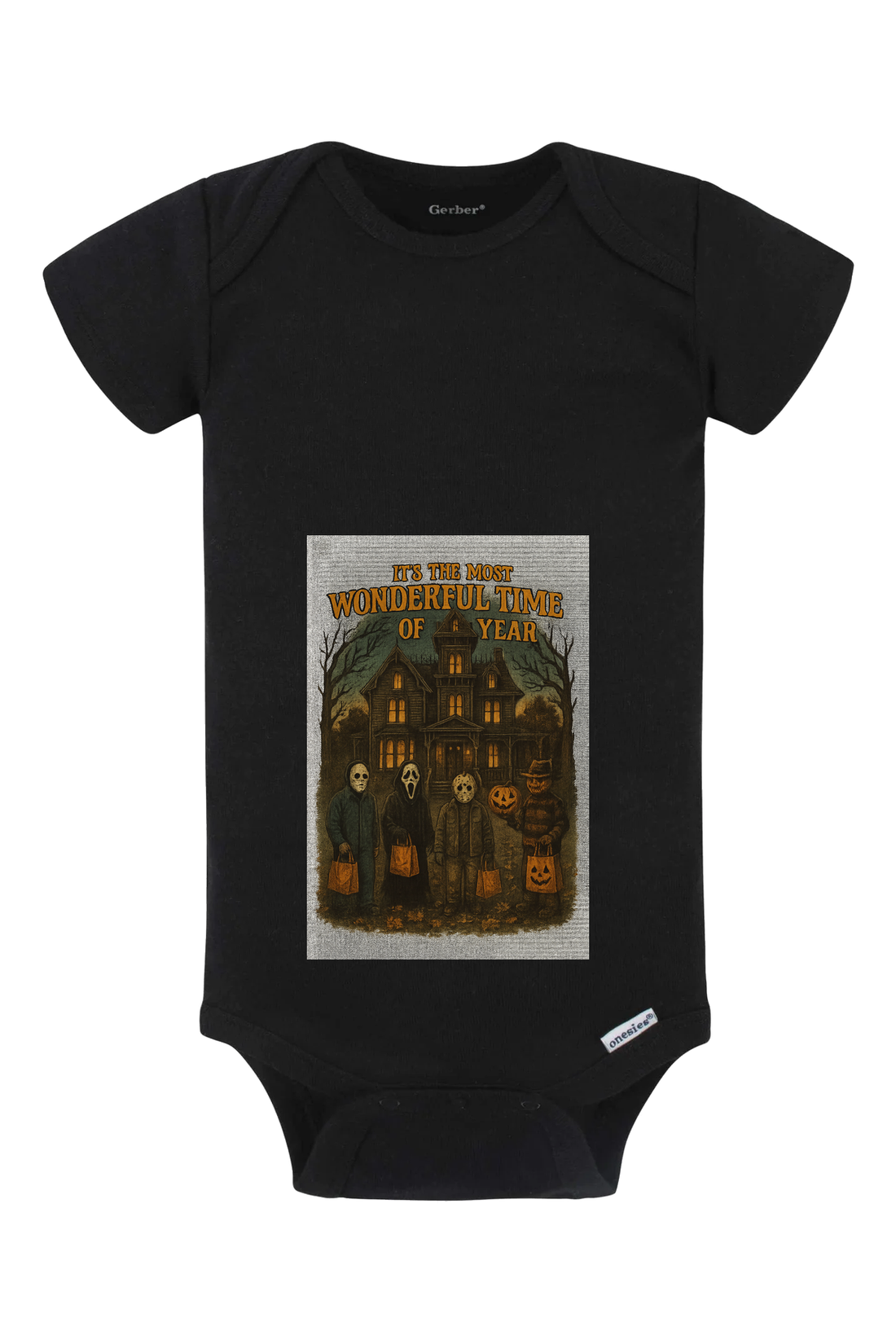 Most Wonderful Sketch Onesie - black