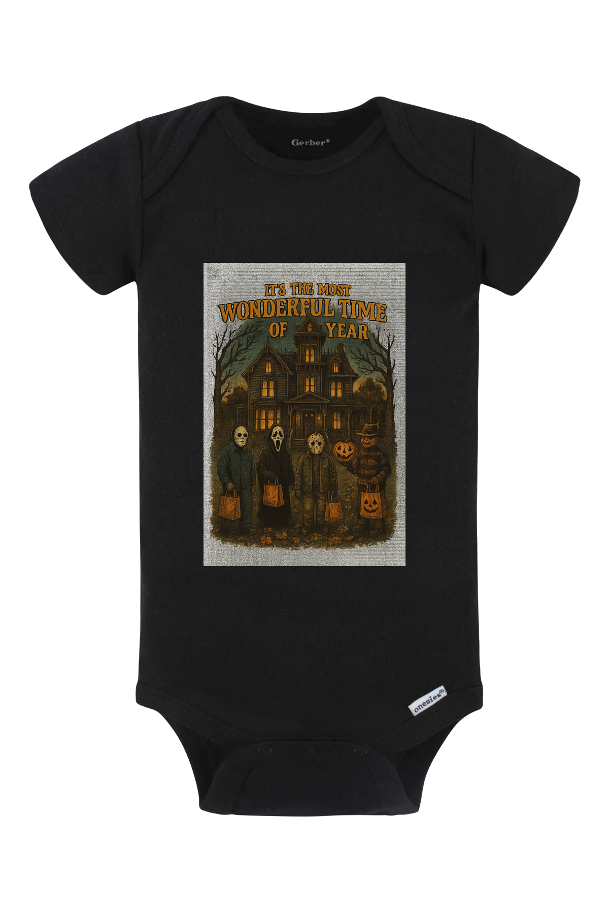 Most Wonderful Sketch Onesie - black