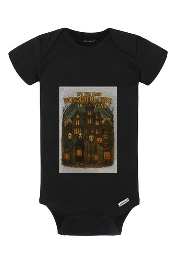 Most Wonderful Sketch Onesie - black