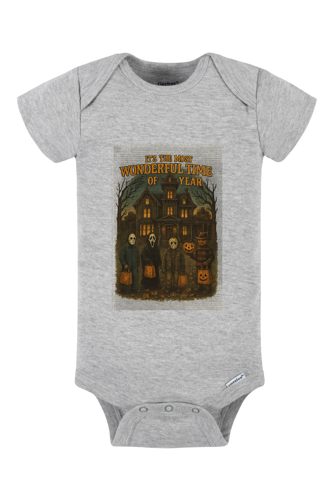 Most Wonderful Sketch Onesie - gray