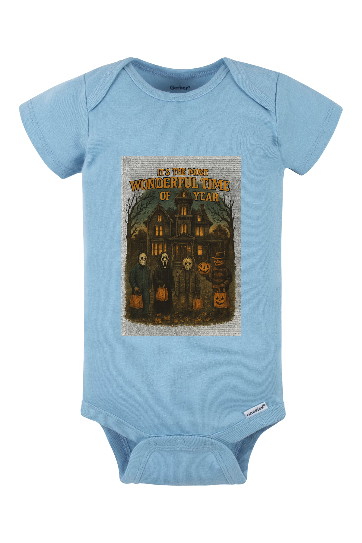Most Wonderful Sketch Onesie - light blue