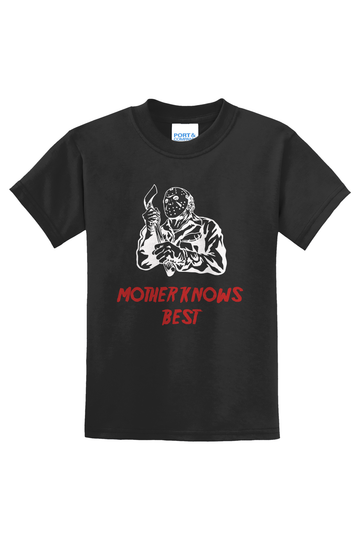 Mother Knows Best T-Shirt - black