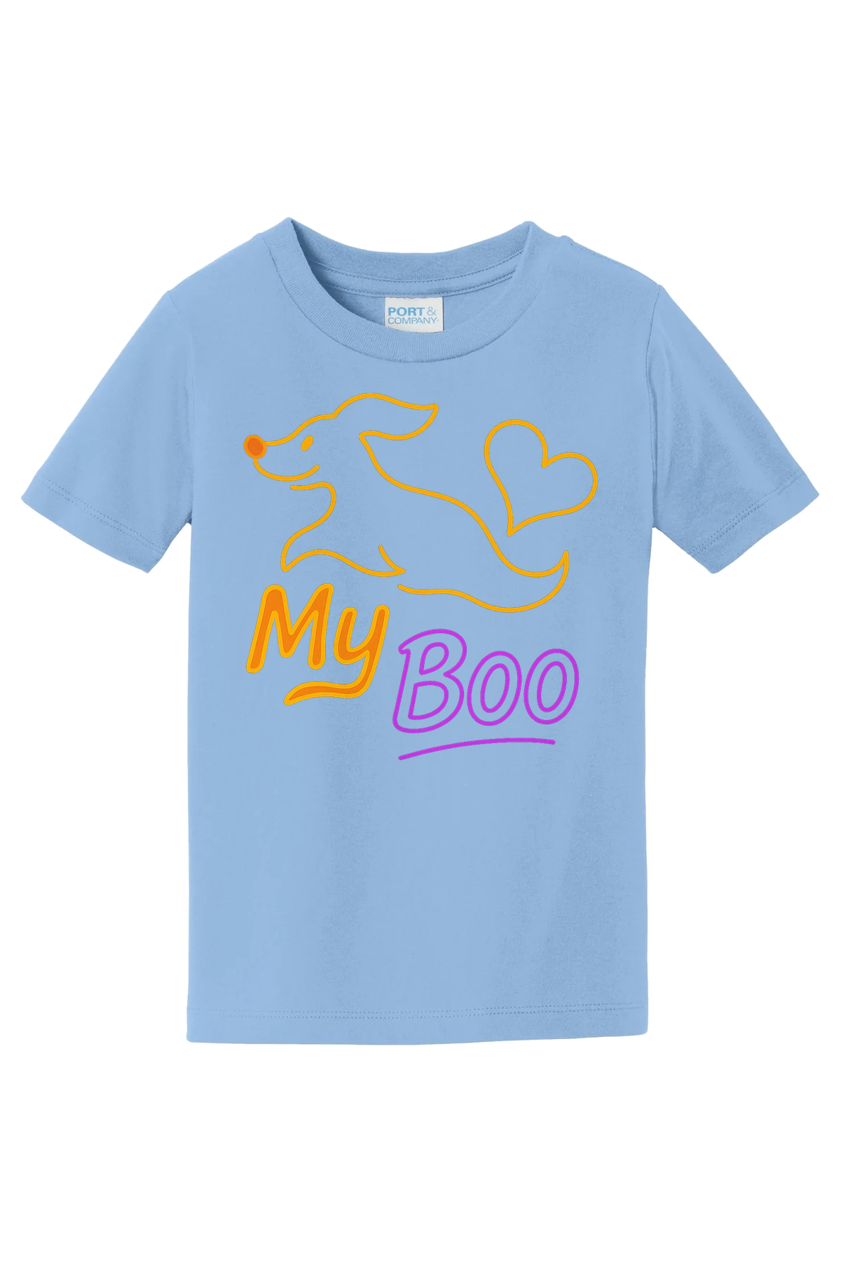 My Boo Outline T-Shirt - light blue