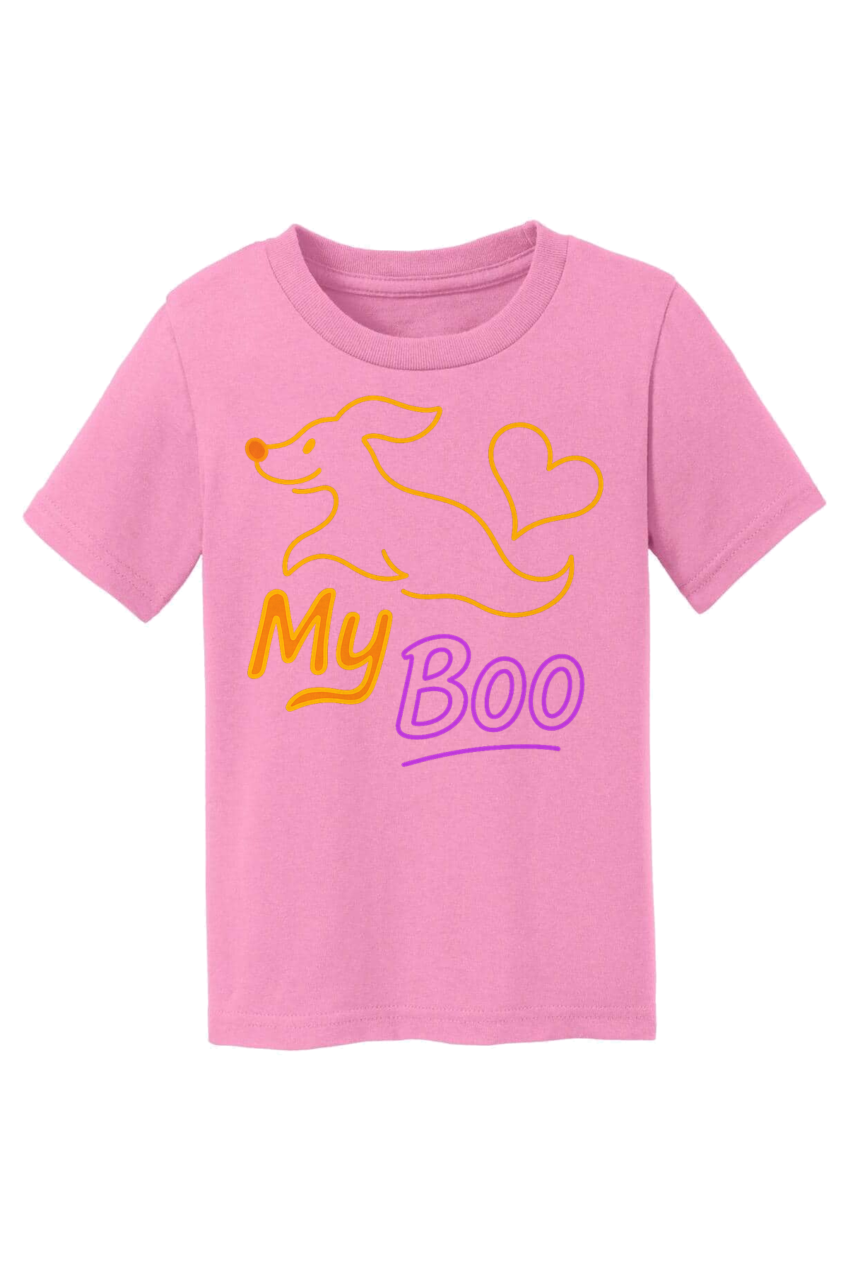 My Boo Outline T-Shirt - pink