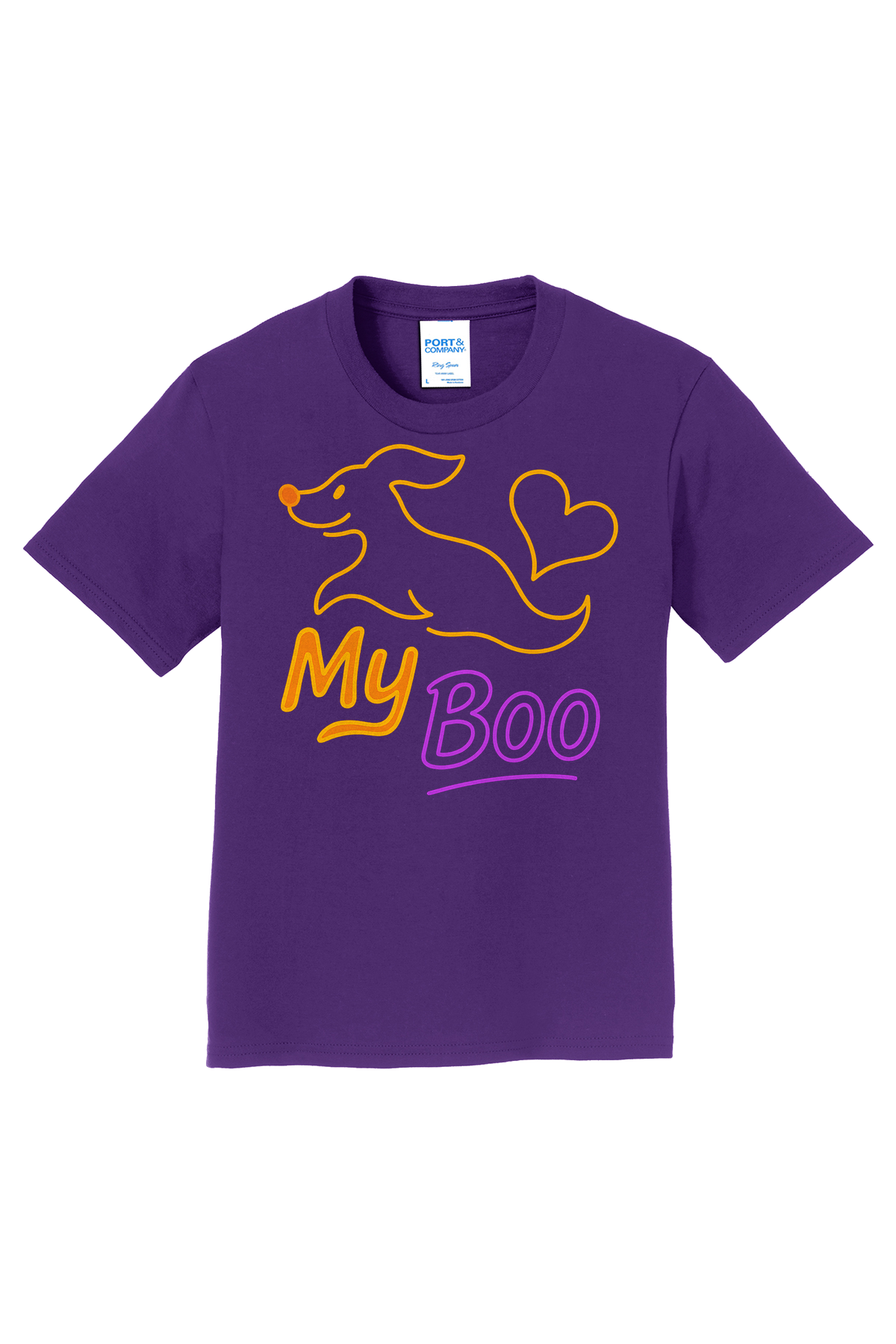 My Boo Outline T-Shirt - purple