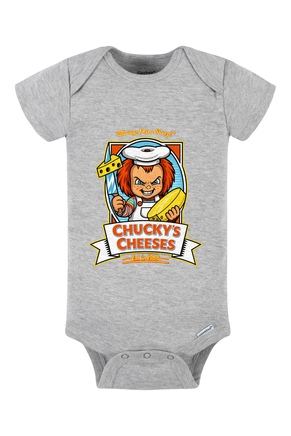 NEWChucky Cheese Onesie - gray