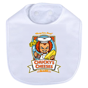 NEWChucky Cheese Bib - white