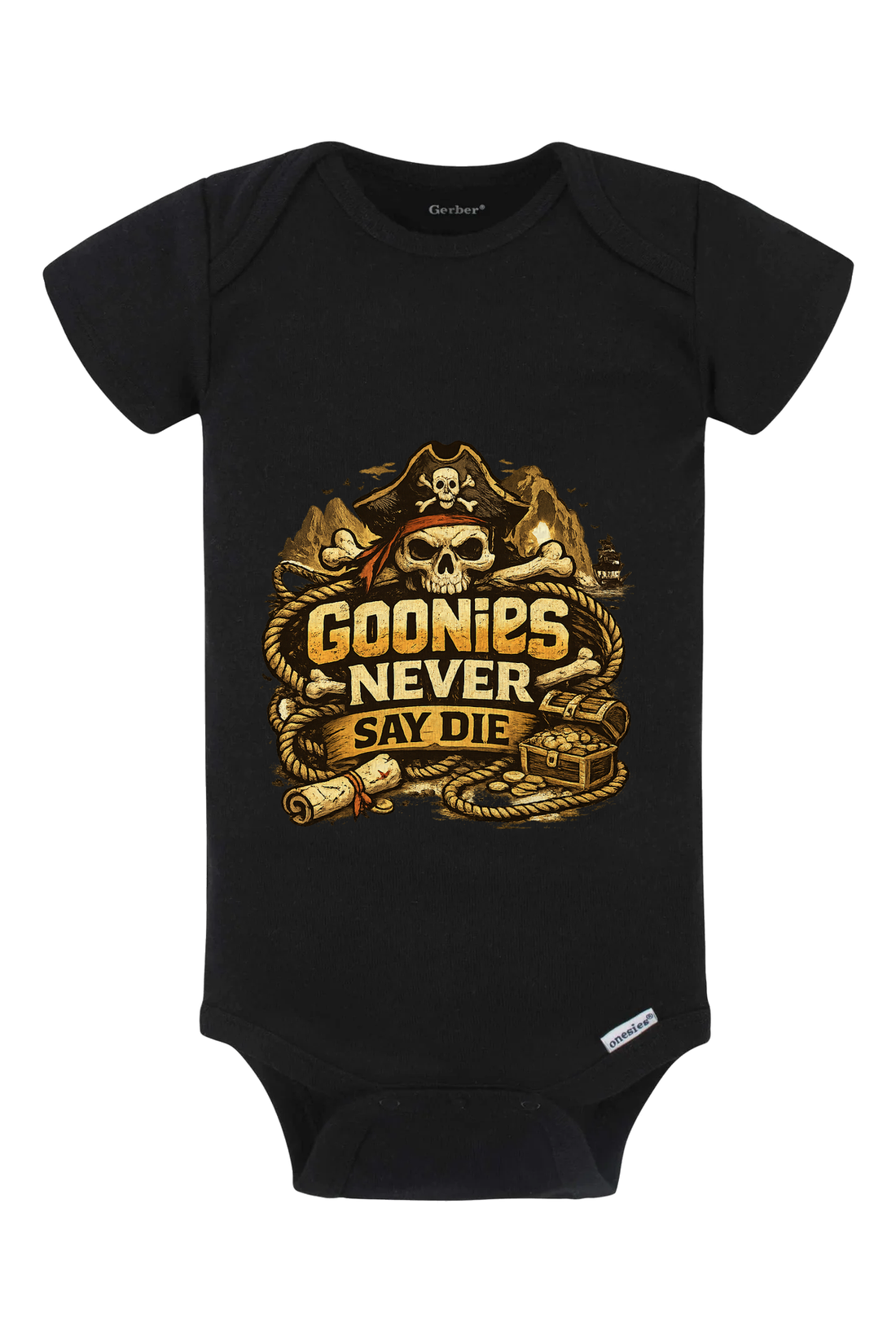 Never Say Die Onesie - light blue