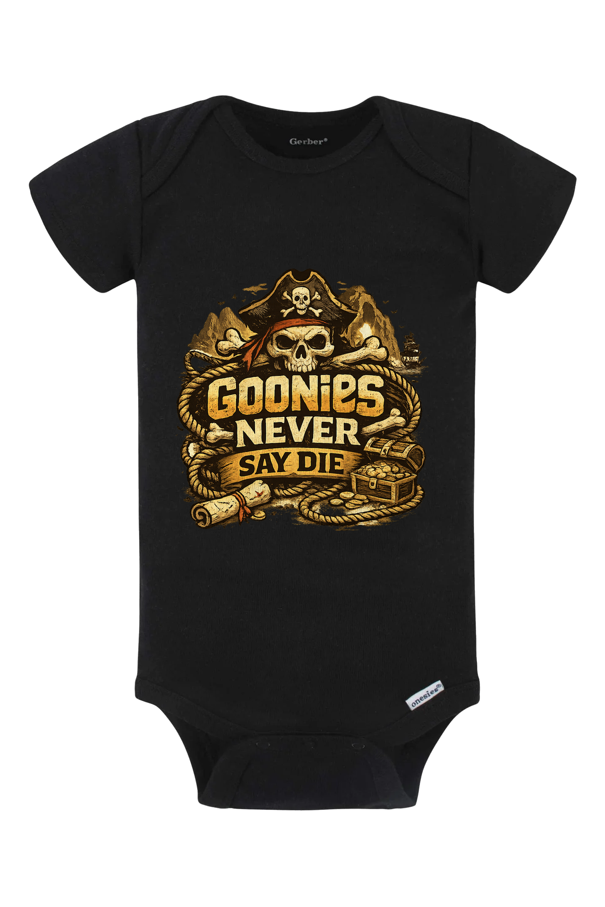 Never Say Die Onesie - black